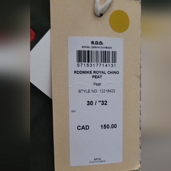 Royal Denim Chinos, 30x32, NWT - Picture 3 of 3